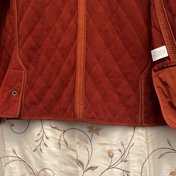 Talbots Mens Deep Orange Diamond Pattern Vest. Mint Condition - Picture 6 of 15
